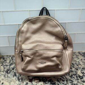 Coach Rose Gold Charlie Backpack